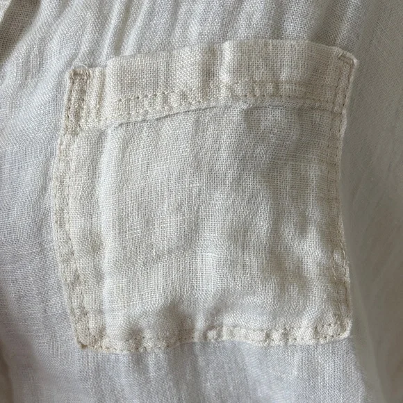 C&C California 100% Linen Button-Up Top size L - Picture 8 of 10
